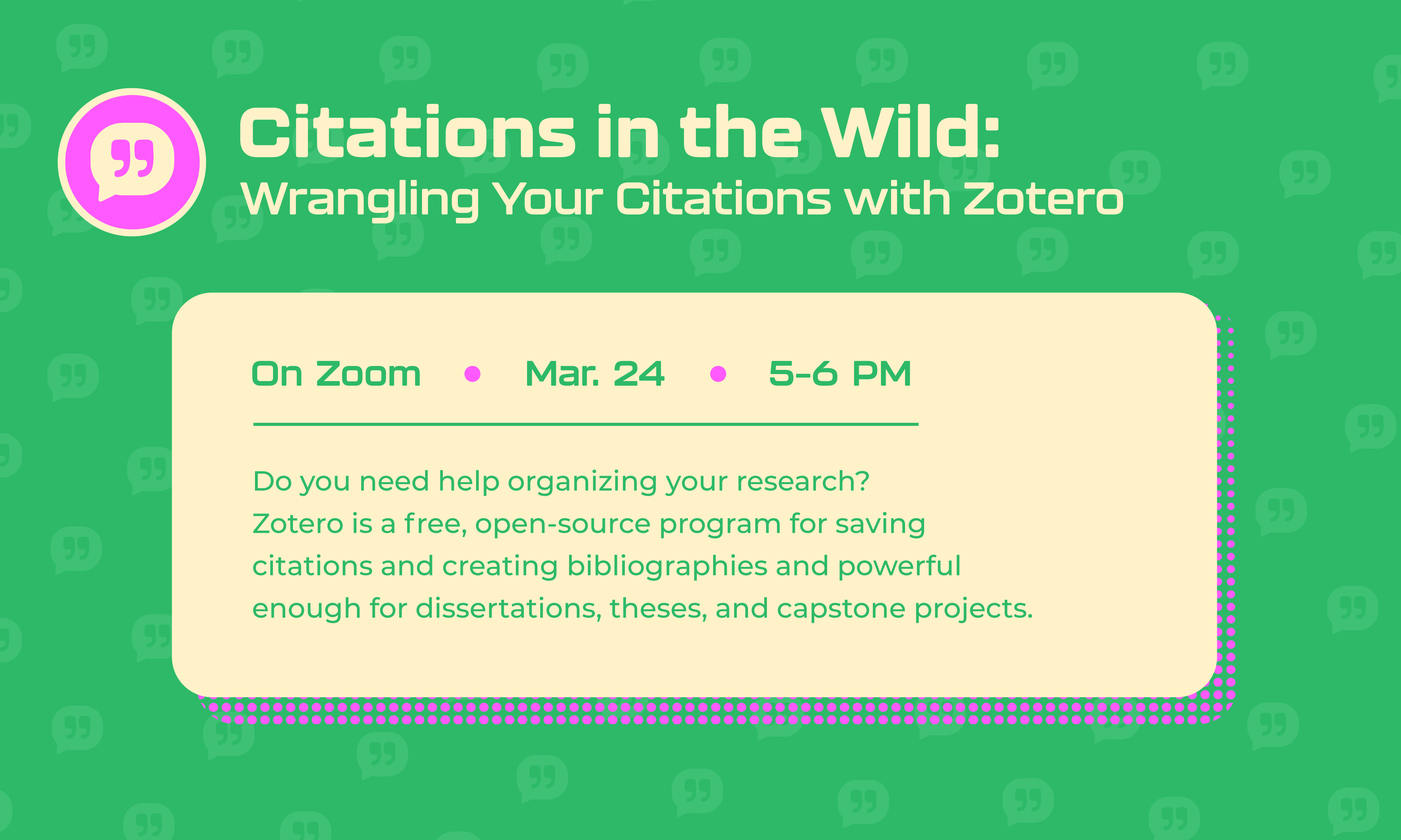 Citations in the Wild event details